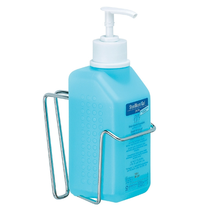 Bode Eurospender 3 zur Befestigung am Bettgestell, geradem Bügel für 500 ml Produktbild Bode Eurospender 3 zur Befestigung am Bettgestell, geradem Bügel für 500 ml