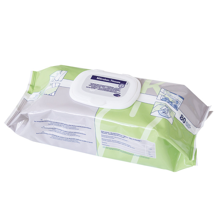 Mikrobac® Tissues Desinfektionstücher, Flow-Pack, 18 x 20 cm, 80 Stück Produktbild Mikrobac® Tissues Desinfektionstücher, Flow-Pack, 18 x 20 cm, 80 Stück