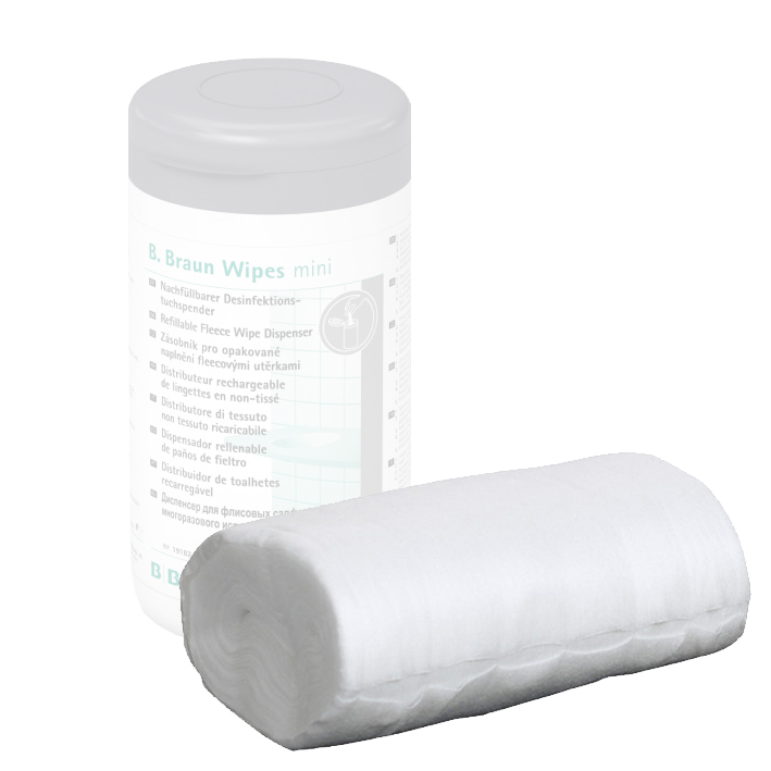 B.Braun Wipes mini Eco Vliestücher für Spenderdose, 60 Tücher Produktbild B.Braun Wipes mini Eco Vliestücher für Spenderdose, 60 Tücher