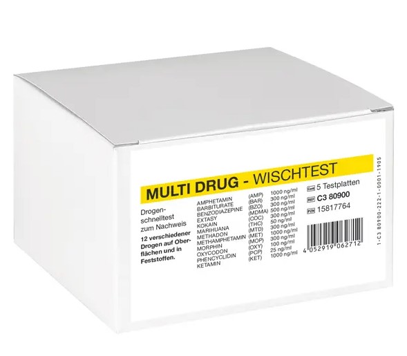 Cleartest® Multi Drogen-Wischtest, 5 Stück Produktbild Cleartest® Multi Drogen-Wischtest, 5 Stück