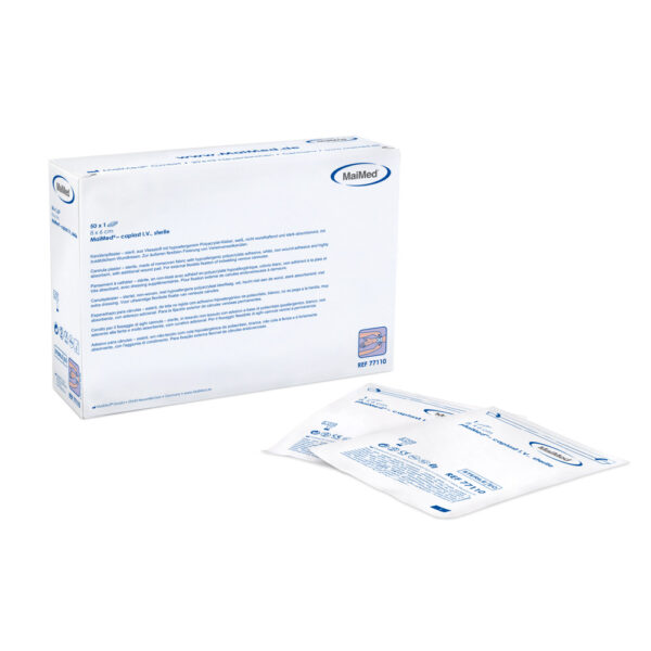 Kanülenfixierpflaster MaiMed® caplast I.V. steril, 8 x 6 cm, 50 Stück Produktbild Kanülenfixierpflaster MaiMed® caplast I.V. steril, 8 x 6 cm, 50 Stück