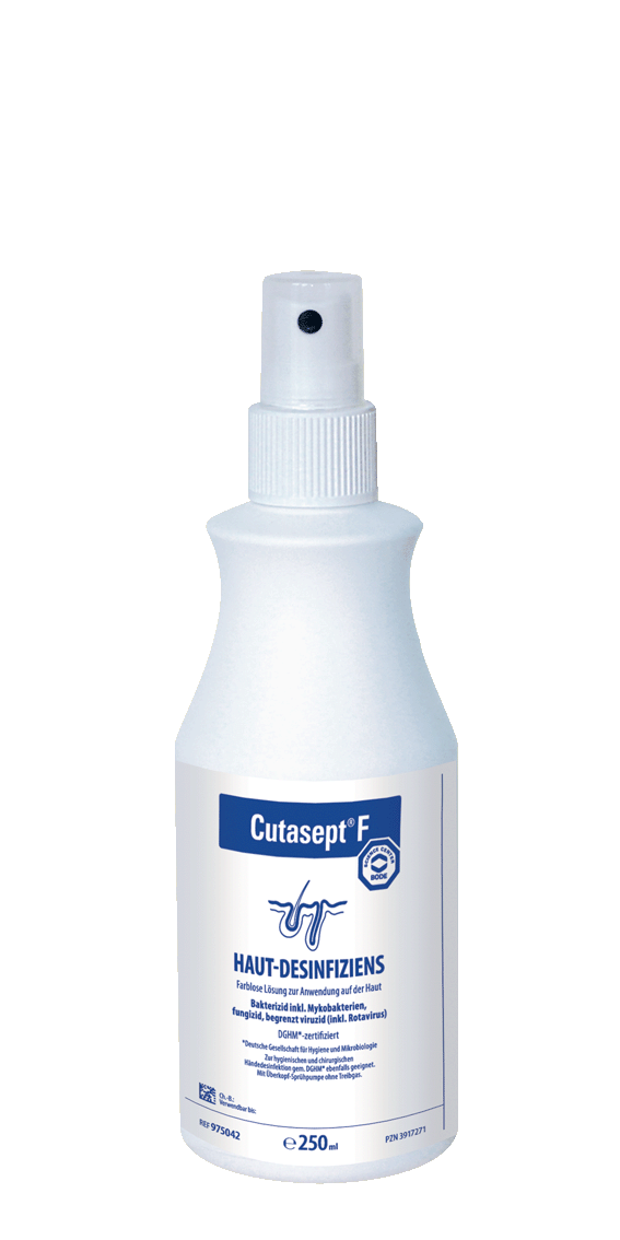 Cutasept® F Hautdesinfektionsmittel farblos, 250 ml Sprühflasche Produktbild Cutasept® F Hautdesinfektionsmittel farblos, 250 ml Sprühflasche