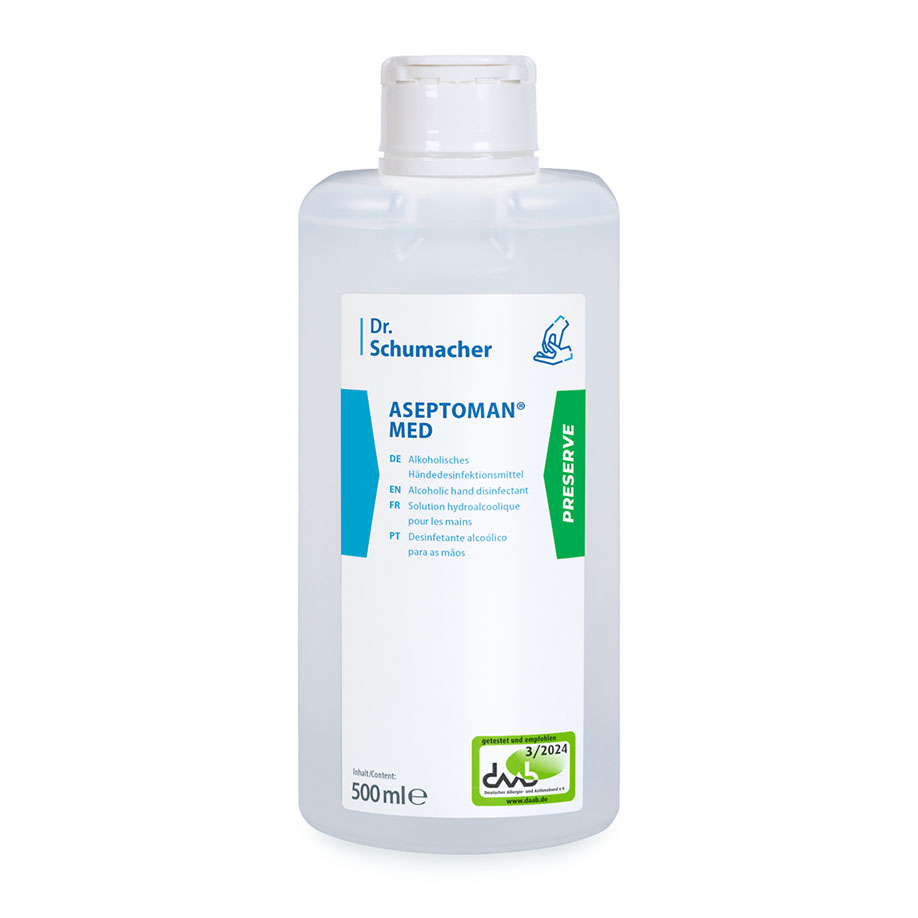 Aseptoman® med Händedesinfektionsmittel, 500 ml Spenderflasche Produktbild Aseptoman® med Händedesinfektionsmittel, 500 ml Spenderflasche