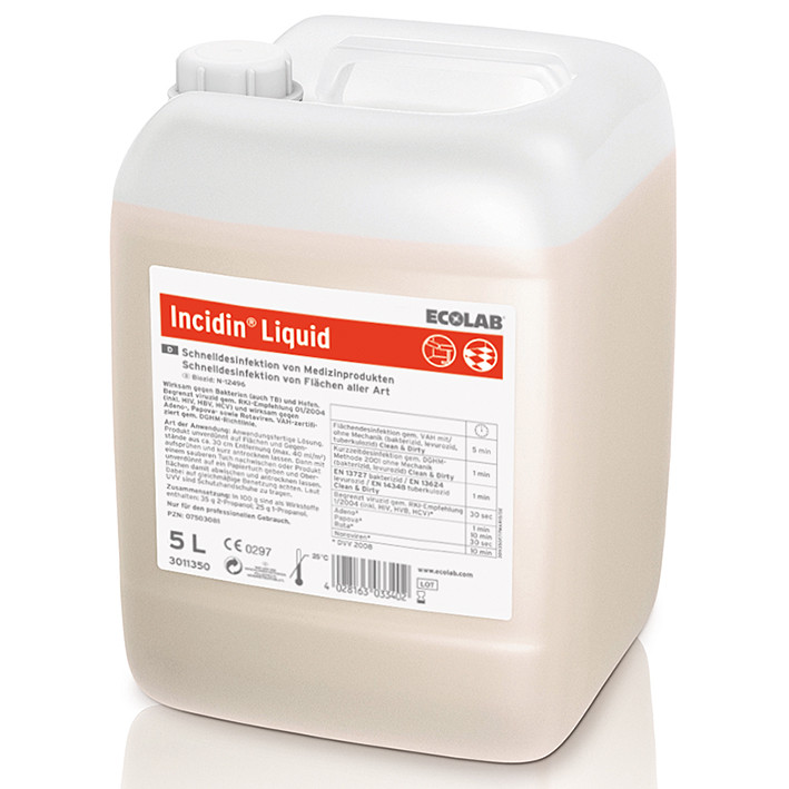 Incidin® Liquid Flächendesinfektionsmittel, 5 Liter Produktbild Incidin® Liquid Flächendesinfektionsmittel, 5 Liter