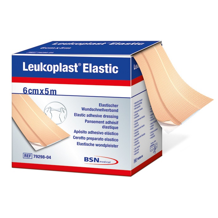 Leukoplast Elastic Wundschnellverband, 6 cm x 5 m Produktbild Leukoplast Elastic Wundschnellverband, 6 cm x 5 m