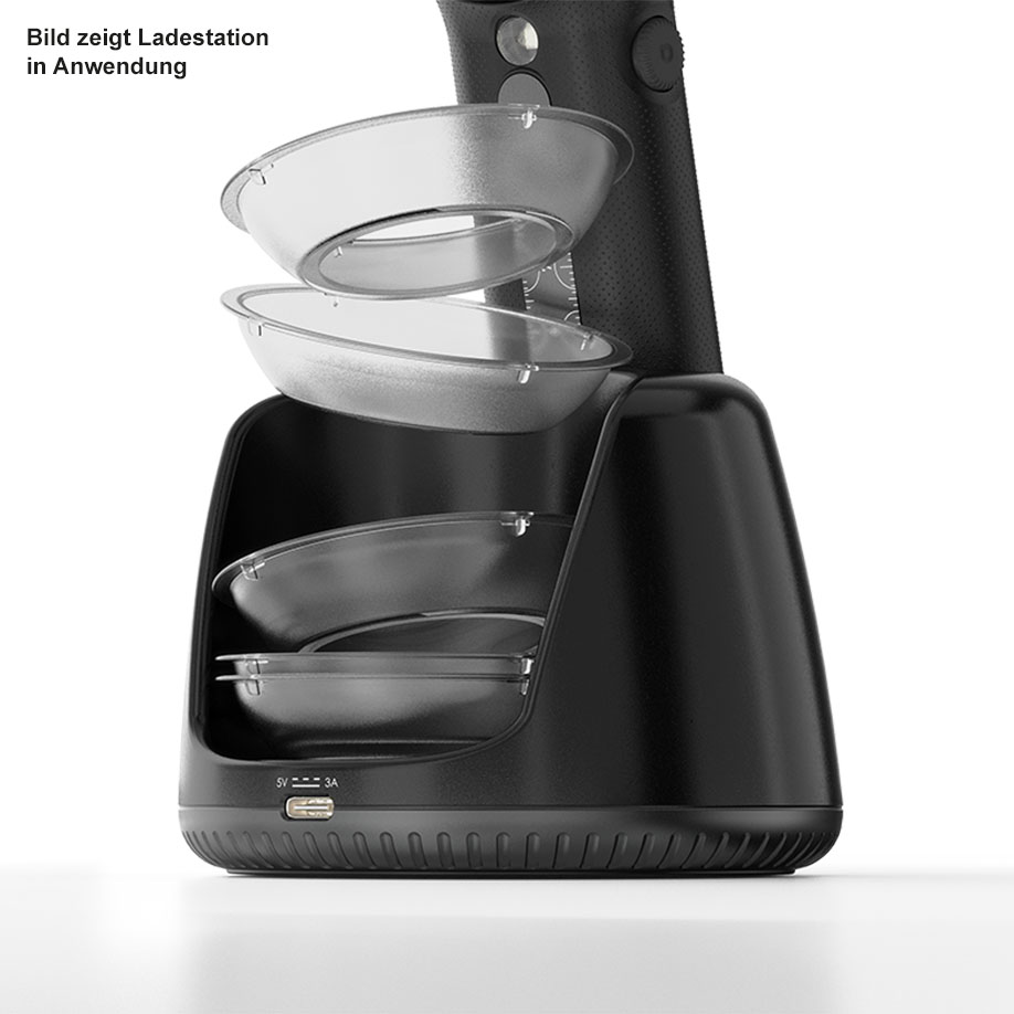 Ladestation für DermLite DL5 / DL5 Plus Dermatoskop, Schwarz