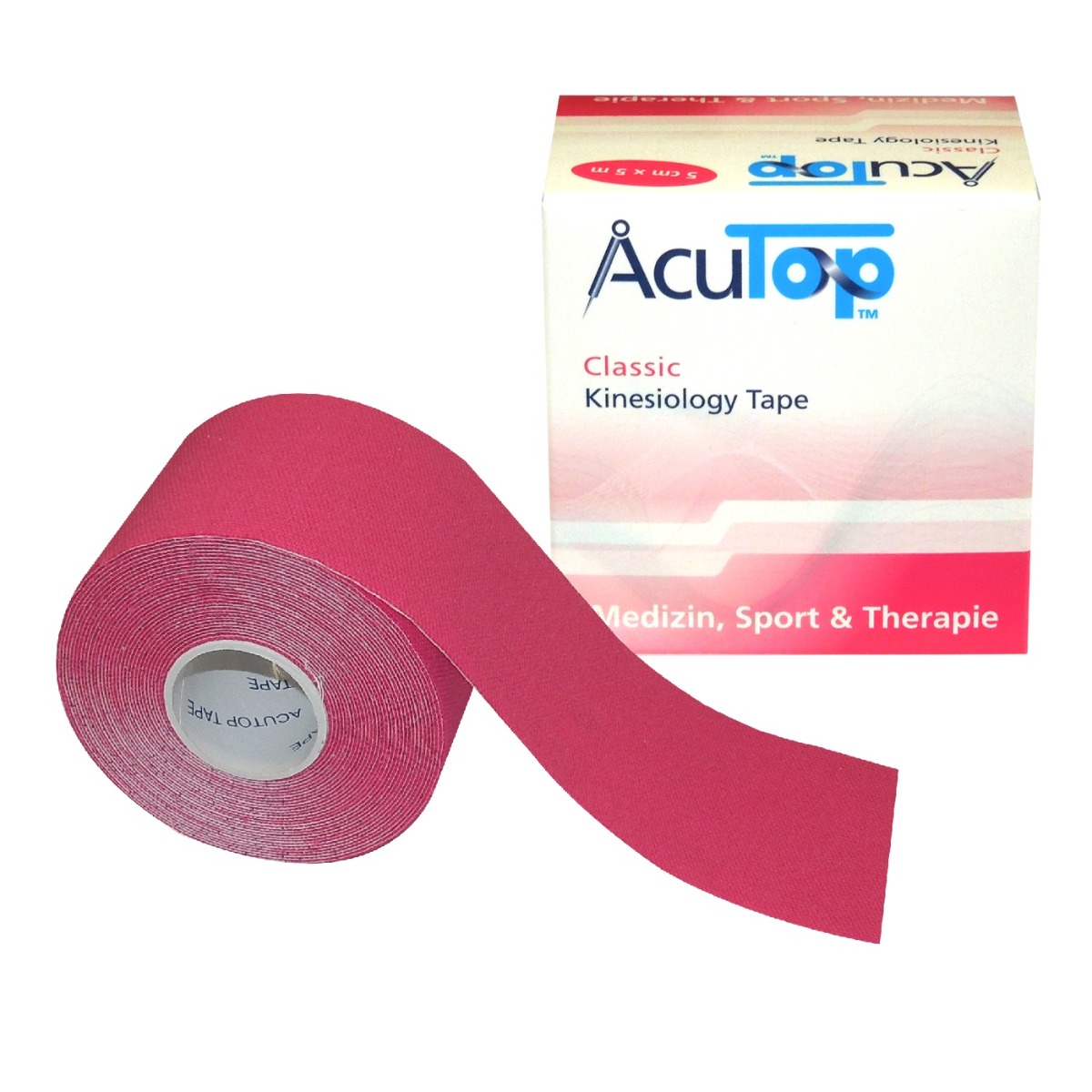 AcuTop® Classic Kinesiology Tape, 5 cm x 5 m, pink Produktbild AcuTop® Classic Kinesiology Tape, 5 cm x 5 m, pink