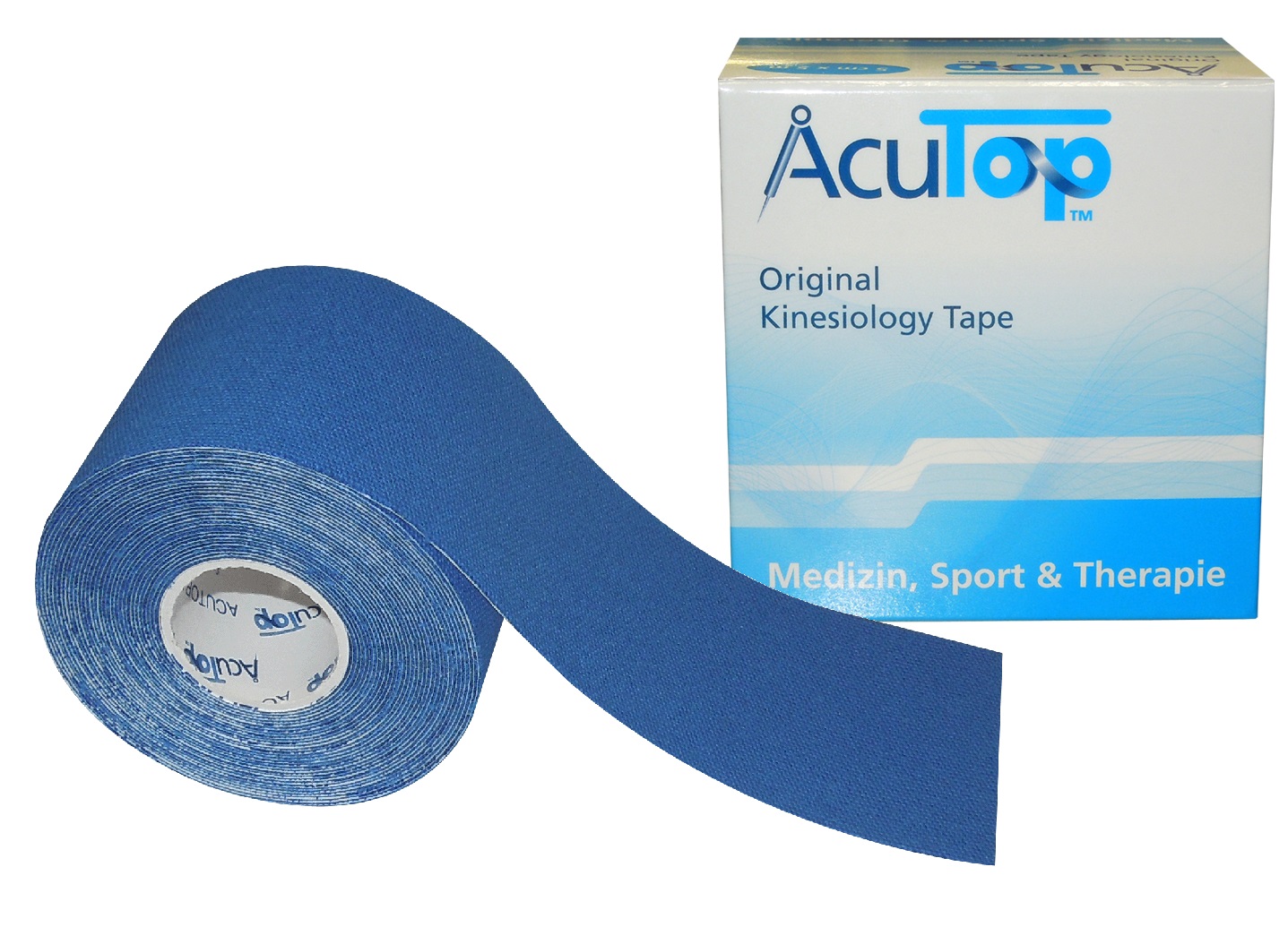 AcuTop® Classic Kinesiology Tape, 5 cm x 5 m, dunkelblau Produktbild AcuTop® Classic Kinesiology Tape, 5 cm x 5 m, dunkelblau