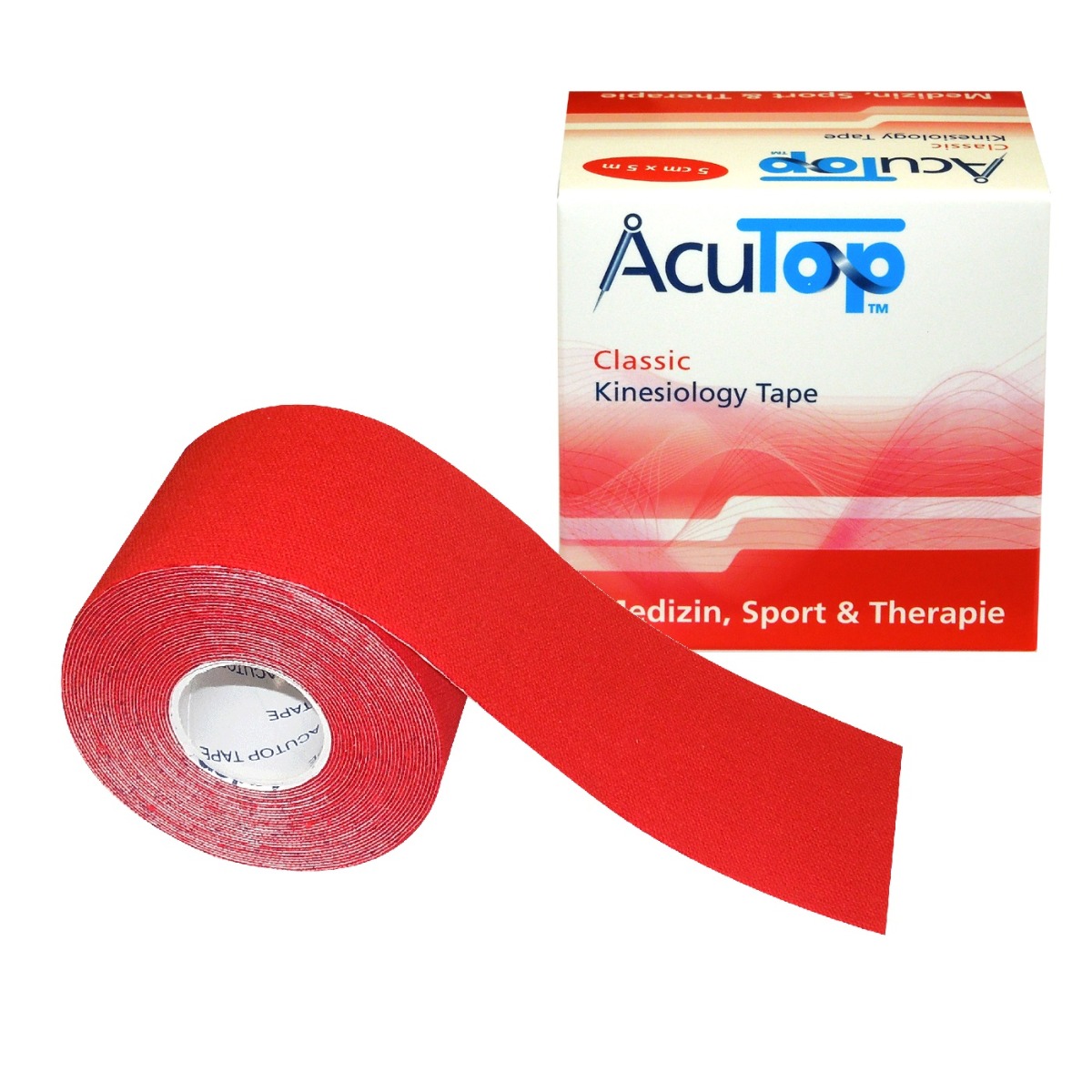 AcuTop® Classic Kinesiology Tape, 5 cm x 5 m, rot Produktbild AcuTop® Classic Kinesiology Tape, 5 cm x 5 m, rot