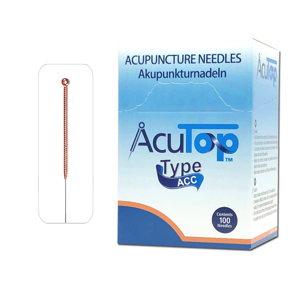 Akupunkturnadeln AcuTop® Kupfergriff Typ ACC 0,25 x 40 mm, 100 Stück Produktbild Akupunkturnadeln AcuTop® Kupfergriff Typ ACC 0,25 x 40 mm, 100 Stück