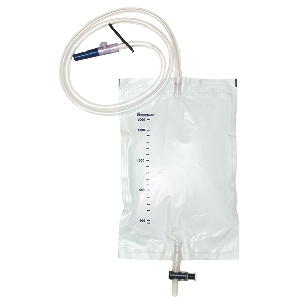 DCT Urinbeutel 2 Liter mit T-Tab-Abflusshahn, Einlaufventil und Rücklaufventil steril, 50 Stück Produktbild DCT Urinbeutel 2 Liter mit T-Tab-Abflusshahn, Einlaufventil und Rücklaufventil steril, 50 Stück