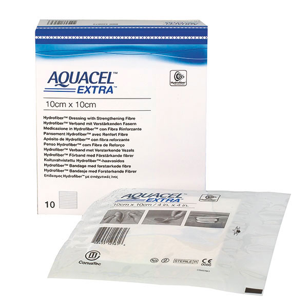 Wundauflage Aquacel Extra Convatec, steril 15 cm x 15 cm, 5 Stück Produktbild Wundauflage Aquacel Extra Convatec, steril 15 cm x 15 cm, 5 Stück