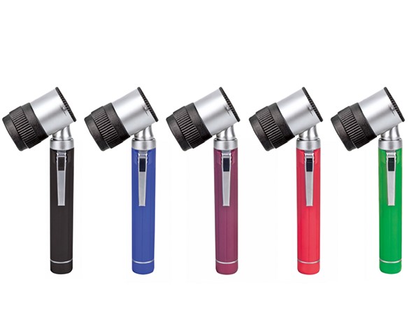 Taschen-Dermatoskop Mediware mit Batteriegriff, schwarz Produktbild Taschen-Dermatoskop Mediware mit Batteriegriff, schwarz