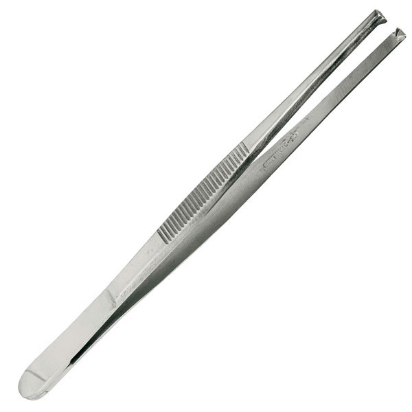 Chirurgische Pinzette, gerade, scharf, 14 cm Produktbild Chirurgische Pinzette, gerade, scharf, 14 cm