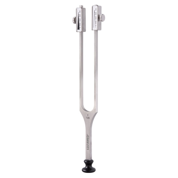 Luxamed Stimmgabel nach Rydel Seiffer mit Dämpfer und Fuß