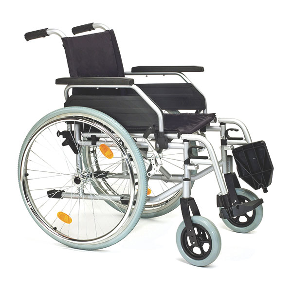 Rollstuhl Servomobil aus Stahl, 48-50 cm Sitzbreite Produktbild Rollstuhl Servomobil aus Stahl, 48-50 cm Sitzbreite