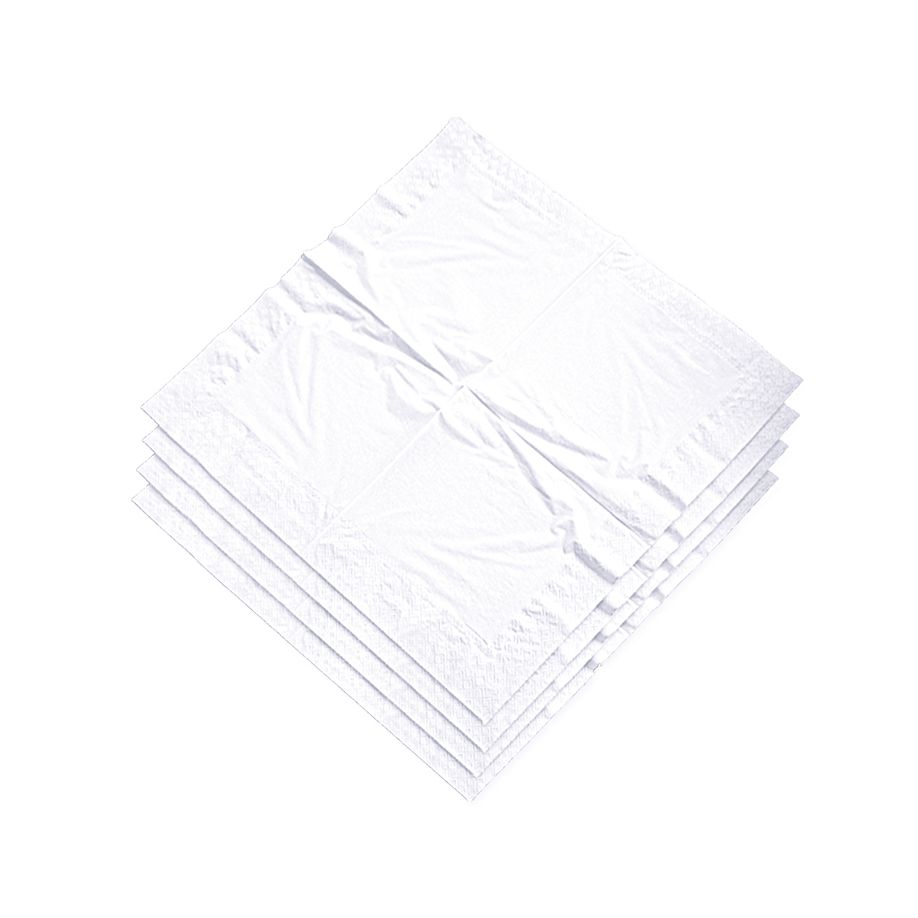 Servietten, Typ Dental, weiß, 40 x 40 cm, 2-lagig, 250 Stück Produktbild Servietten, Typ Dental, weiß, 40 x 40 cm, 2-lagig, 250 Stück