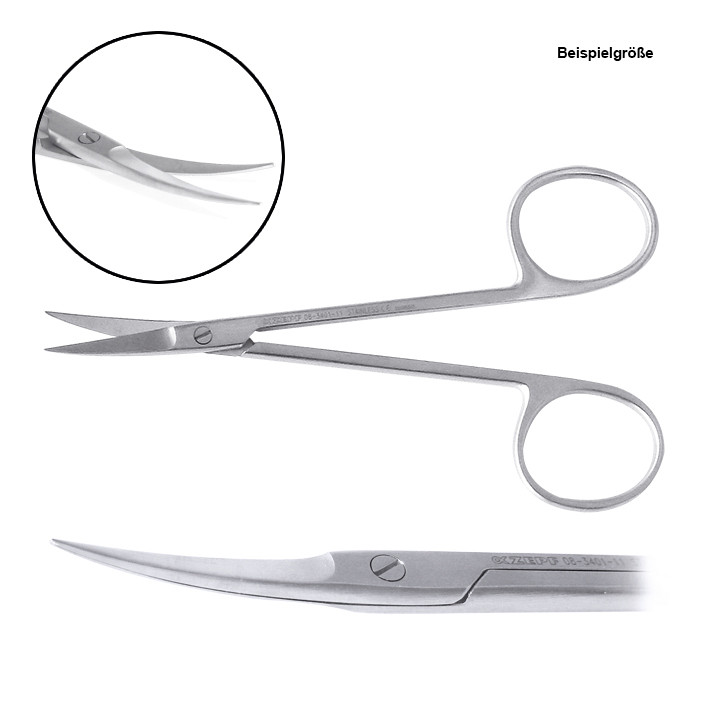 Zepf Irisschere, gebogen - spitz/spitz, 11,5 cm, 1 Stück Produktbild Zepf Irisschere, gebogen - spitz/spitz, 11,5 cm, 1 Stück