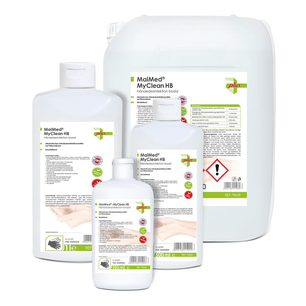 MaiMed® MyClean HB Händedesinfektionsmittel, 1 Liter Produktbild MaiMed® MyClean HB Händedesinfektionsmittel, 1 Liter