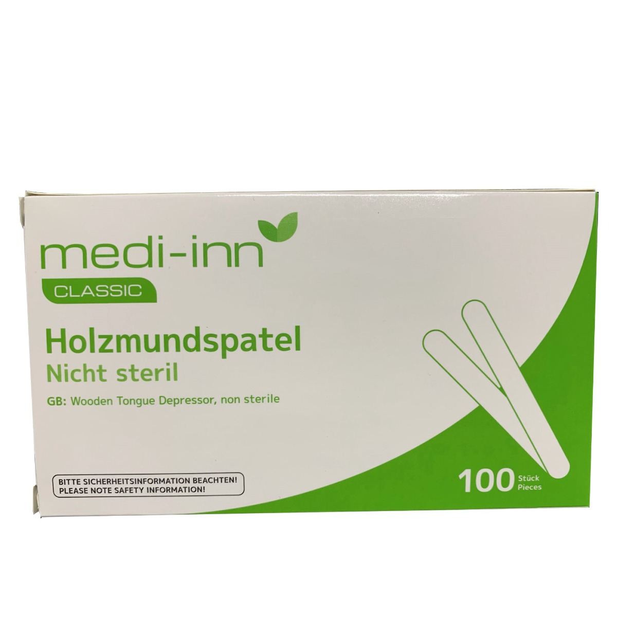Holzmundspatel Medi-Inn, unsteril, 100 Stück Produktbild Holzmundspatel Medi-Inn, unsteril, 100 Stück
