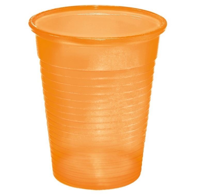 Universalbecher orange 180 ml, 100 Stück Produktbild Universalbecher orange 180 ml, 100 Stück