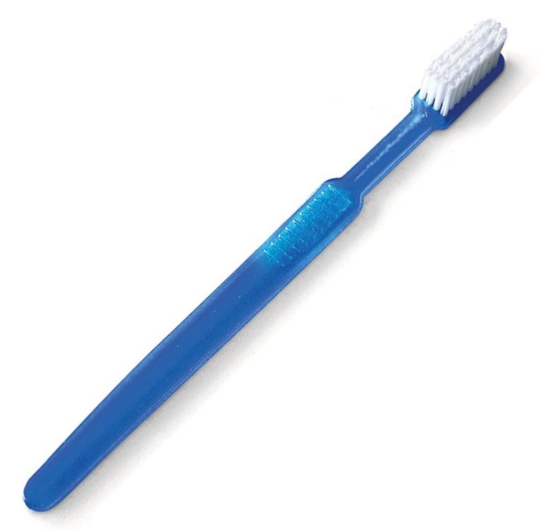 Einmal-Zahnbürsten mit Zahnpasta, blau 100 Stück Produktbild Einmal-Zahnbürsten mit Zahnpasta, blau 100 Stück