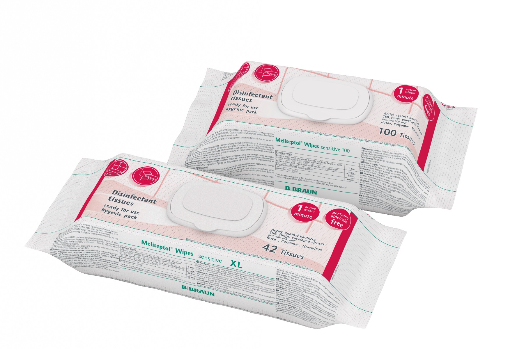 Meliseptol® Wipes Sensitive Desinfektionstücher, Flowpack 100 Produktbild Meliseptol® Wipes Sensitive Desinfektionstücher, Flowpack 100