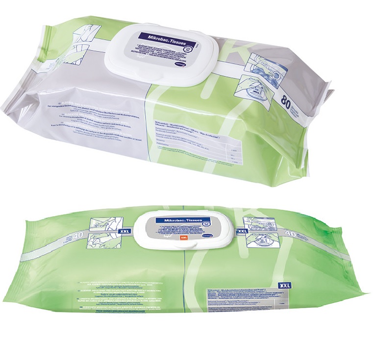 Mikrobac® Tissues Desinfektionstücher, Flow-Pack Produktbild Mikrobac® Tissues Desinfektionstücher, Flow-Pack