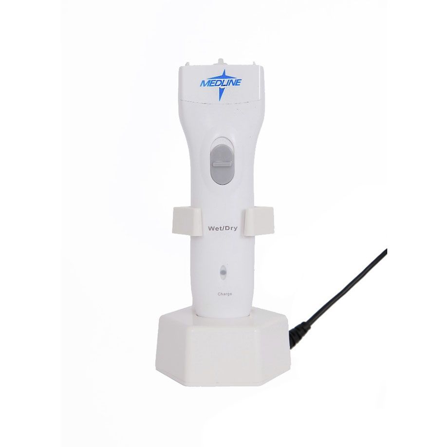 Medline Chirurgischer Rasierer ohne Scherkopf, mit Ladegerät, weiß Produktbild Medline Chirurgischer Rasierer ohne Scherkopf, mit Ladegerät, weiß