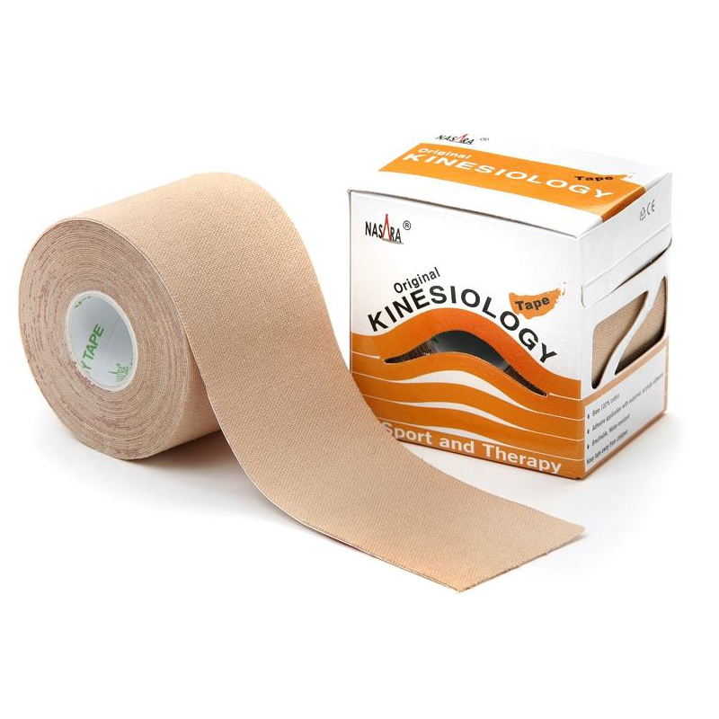 Nasara Kinesiology Tape, 5 cm x 5 m, beige Produktbild Nasara Kinesiology Tape, 5 cm x 5 m, beige
