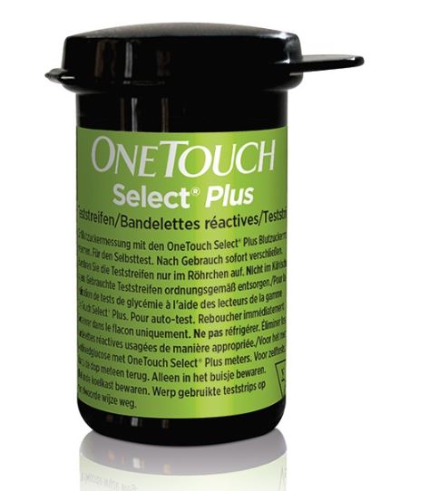 Blutzuckerteststreifen OneTouch Select Plus, 50 Stück Produktbild Blutzuckerteststreifen OneTouch Select Plus, 50 Stück