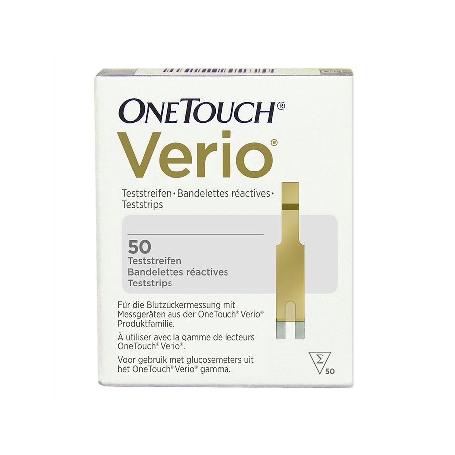 Blutzuckerteststreifen OneTouch Verio Sensor, 50 Stück Produktbild Blutzuckerteststreifen OneTouch Verio Sensor, 50 Stück
