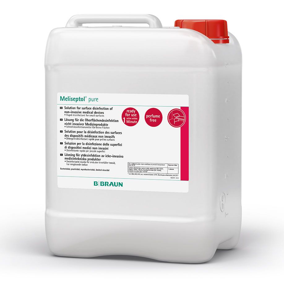 Meliseptol Pure Flächendesinfektionsmittel, 5 Liter Kanister Produktbild Meliseptol Pure Flächendesinfektionsmittel, 5 Liter Kanister