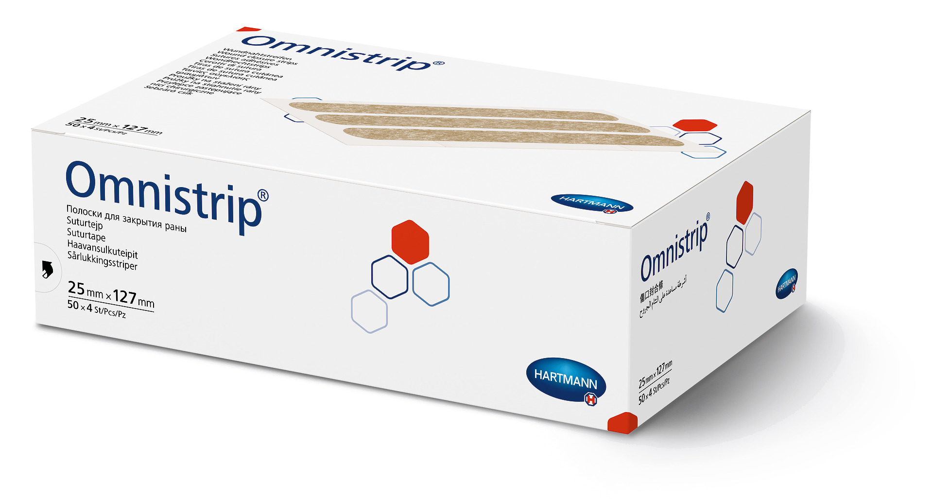 Klebende Fixierung Omnistrip Wundnahtstreifen 25 x 127 mm, 200 Stück Produktbild Klebende Fixierung Omnistrip Wundnahtstreifen 25 x 127 mm, 200 Stück