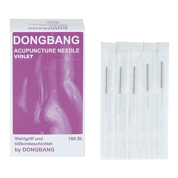Akupunkturnadeln Dongbang, 100 Stück, violett Produktbild Akupunkturnadeln Dongbang, 100 Stück, violett