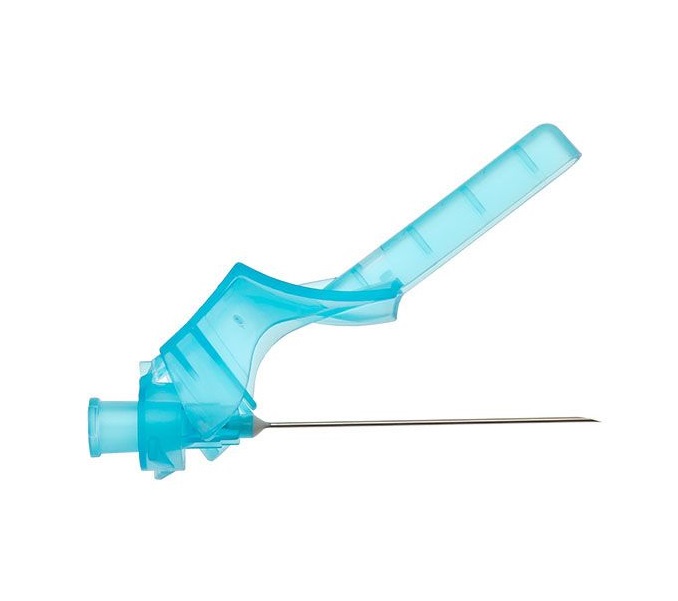 Agani Sicherheits-Injektionskanülen, 23G x 1" - 0,60 x 25 mm, blau Produktbild Agani Sicherheits-Injektionskanülen, 23G x 1" - 0,60 x 25 mm, blau