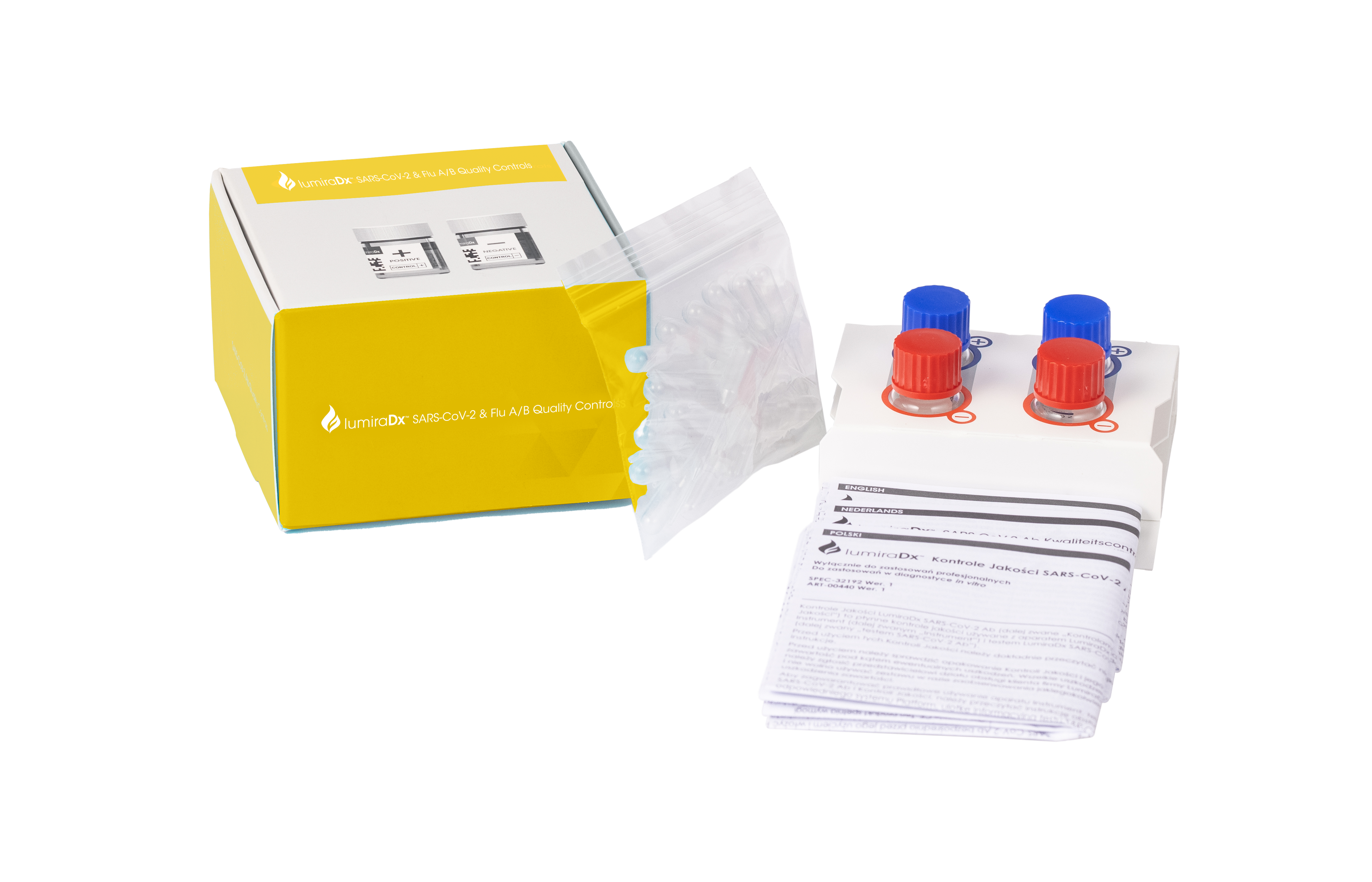 LumiraDx SARS CoV + FLU Control, 2 Stück Produktbild LumiraDx SARS CoV + FLU Control, 2 Stück