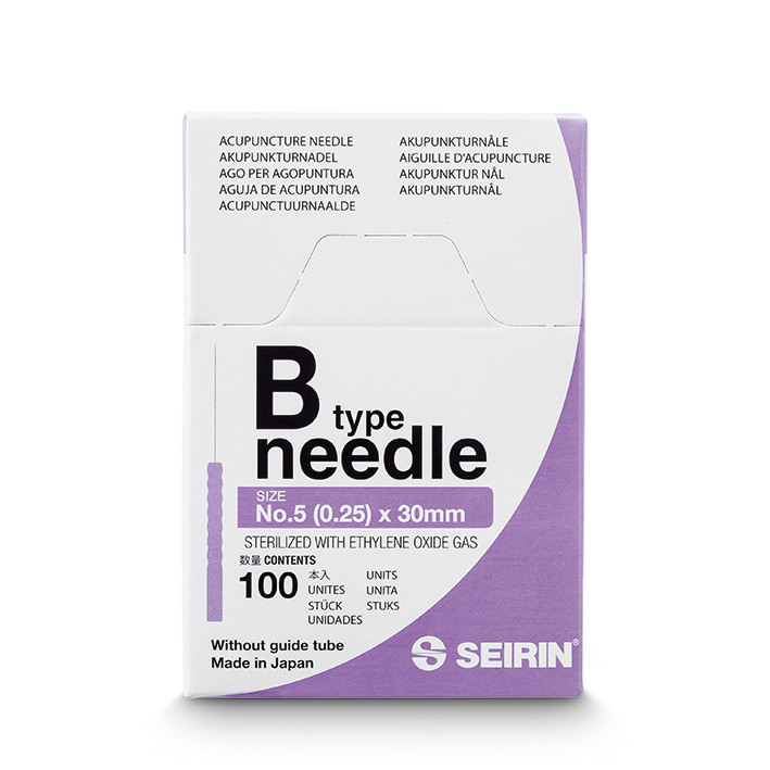 Akupunkturnadeln Seirin, Typ B 0,25 mm x 40 mm, 100 Stück, lila Produktbild Akupunkturnadeln Seirin, Typ B 0,25 mm x 40 mm, 100 Stück, lila