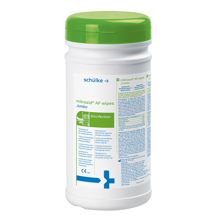 Mikrozid® AF Wipes Jumbo Desinfektionstücher in Spenderdose, 20 x 27 cm, 220 Stück Produktbild Mikrozid® AF Wipes Jumbo Desinfektionstücher in Spenderdose, 20 x 27 cm, 220 Stück