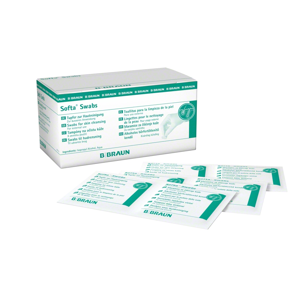 Softa Swabs Alkoholtupfer, 100 Stück Produktbild Softa Swabs Alkoholtupfer, 100 Stück