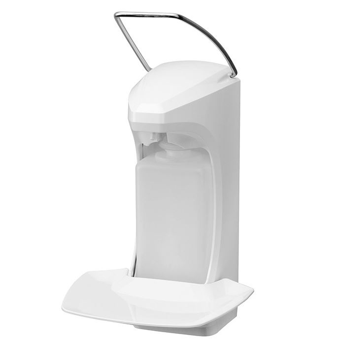 Manueller Desinfektionsmittelspender RX 5 M, 500 ml weiß Produktbild Manueller Desinfektionsmittelspender RX 5 M, 500 ml weiß