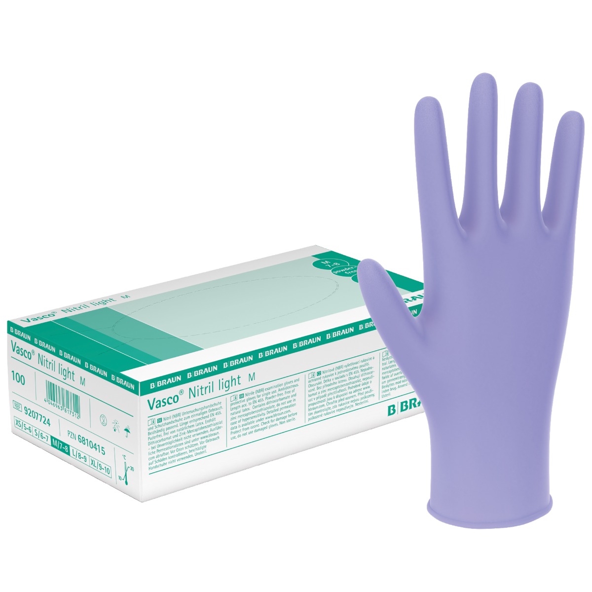 Vasco® Nitril Light Untersuchungs-Handschuhe, puderfrei, 100 Stück Produktbild Vasco® Nitril Light Untersuchungs-Handschuhe, puderfrei, 100 Stück
