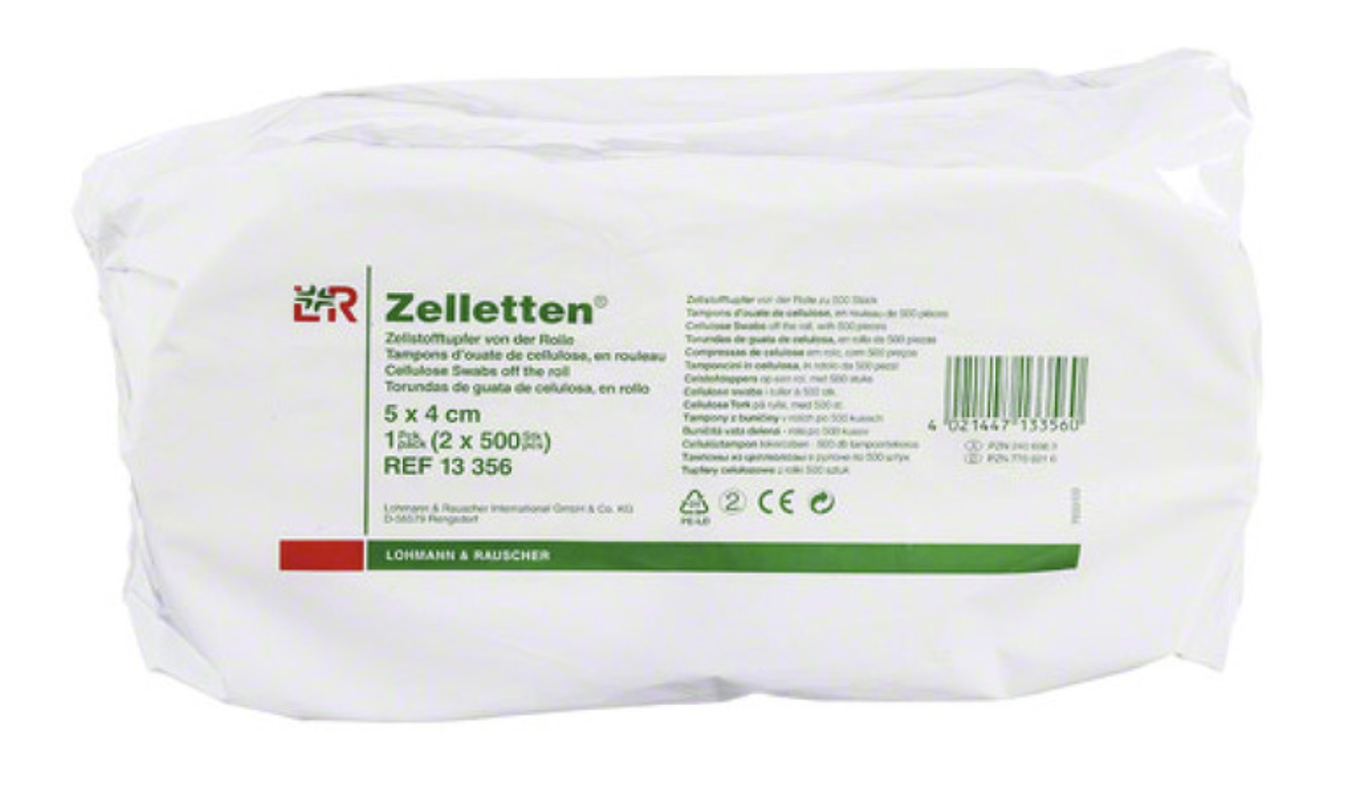 Tupfer Zelletten 5 x 4 cm, 2 x 500 Stück Produktbild Tupfer Zelletten 5 x 4 cm, 2 x 500 Stück