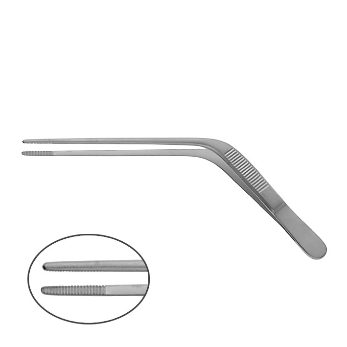 Zepf Ohrpinzette abgewinkelt, 12 cm, 1 Stück Produktbild Zepf Ohrpinzette abgewinkelt, 12 cm, 1 Stück