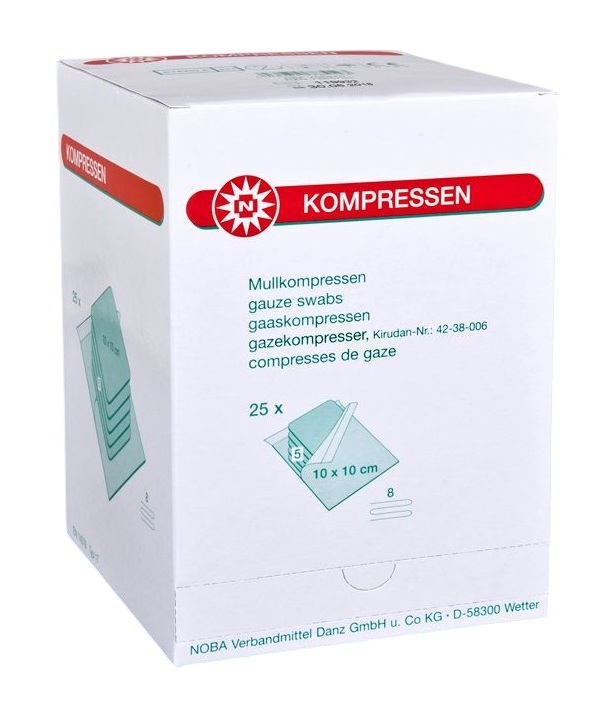 Gazin® Mullkompressen steril, 16-fach, 17-fädig, 10 x 10 cm | schnell