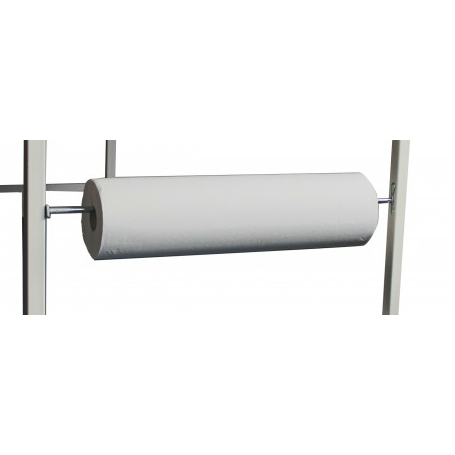 PrimeMatik Papierrollenhalter – Spender Für Packpapierrollen Bis 46 Cm Breite, Mit Federschneider, Aus Grauem Metall